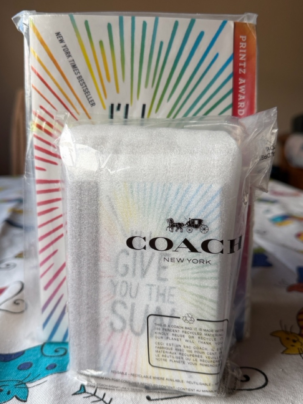 🌞📚🌞 COACH  I’LL GIVE YOU THE SUN BY JANDY NELSON BOOK BAG CHARM 🌞📚🌞 NWT 🌞📚🌞